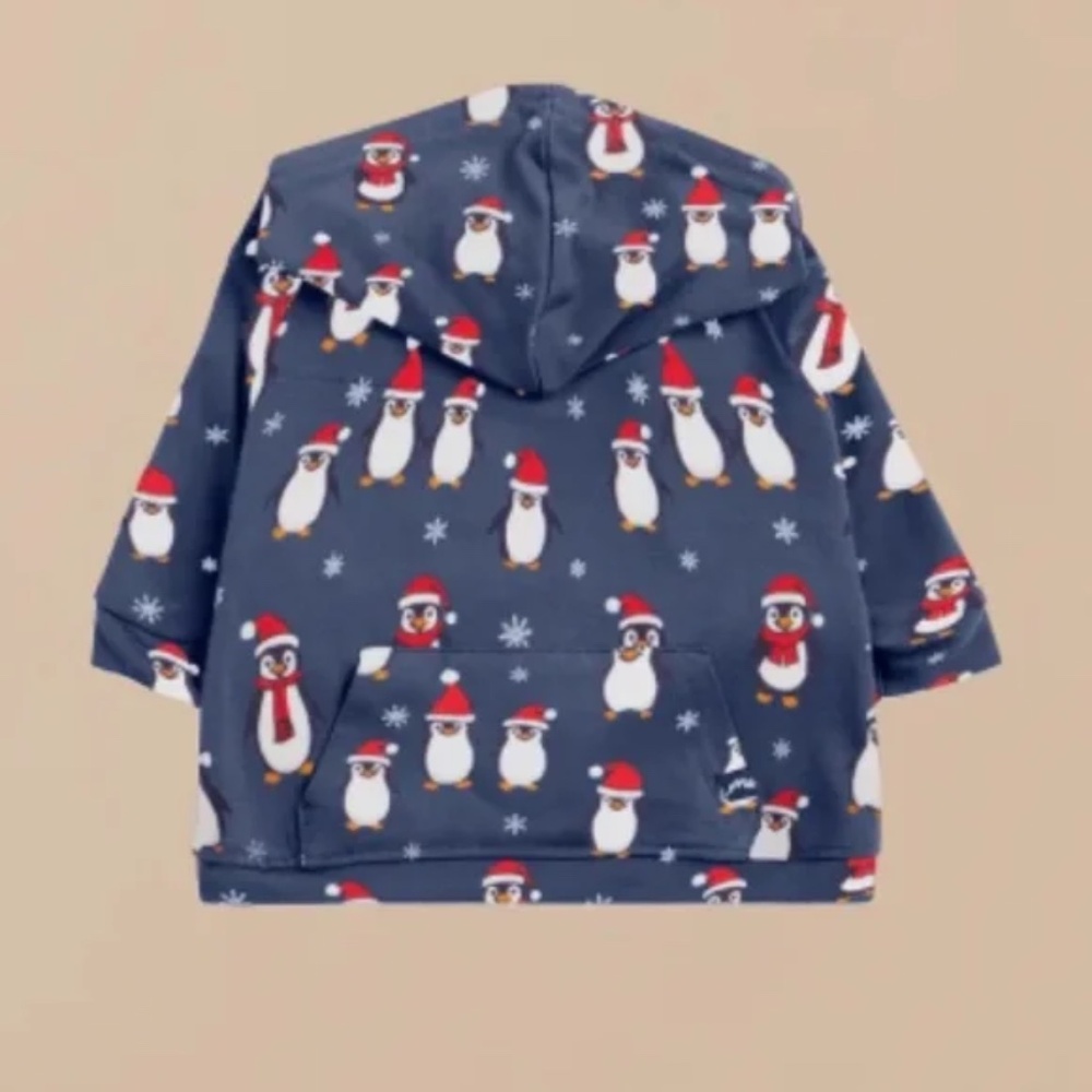 MeUndies UltraModal Core UltraModal Dog Hoodie. Penguin Parade. Large. NWT.